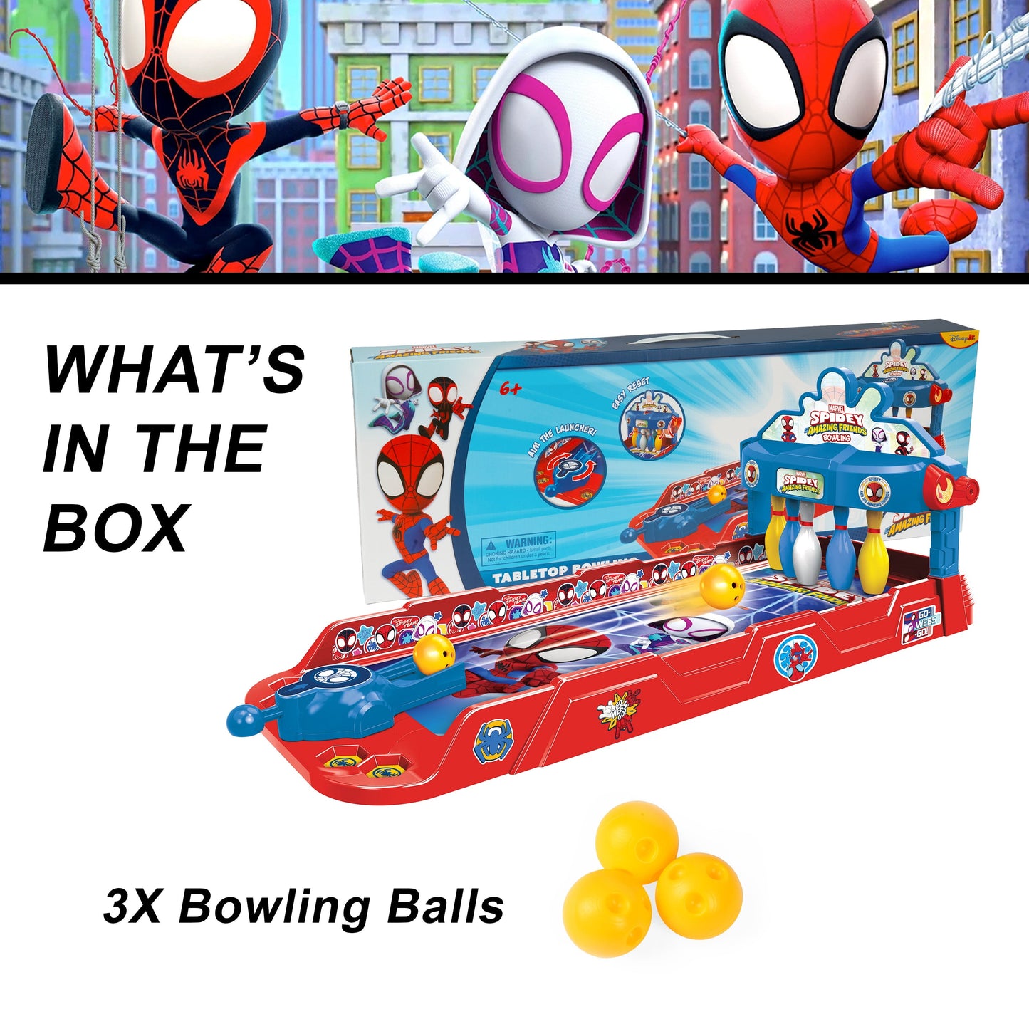 Spidey & his Amazing Friends Tabletop Bowling Play Set